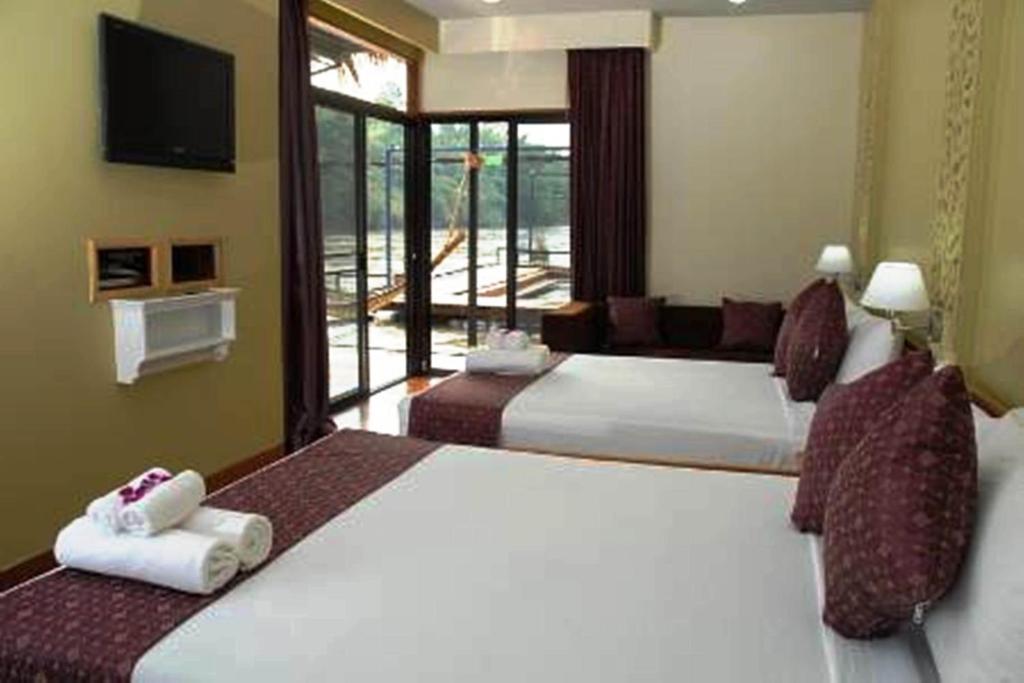 Boutique Raft Resort, River Kwai Ban Huai Maenam Noi Oda fotoğraf